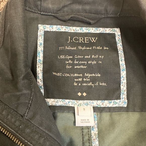 Like New J Crew Field Jacket Dark Green Size Small - Picture 4 of 5